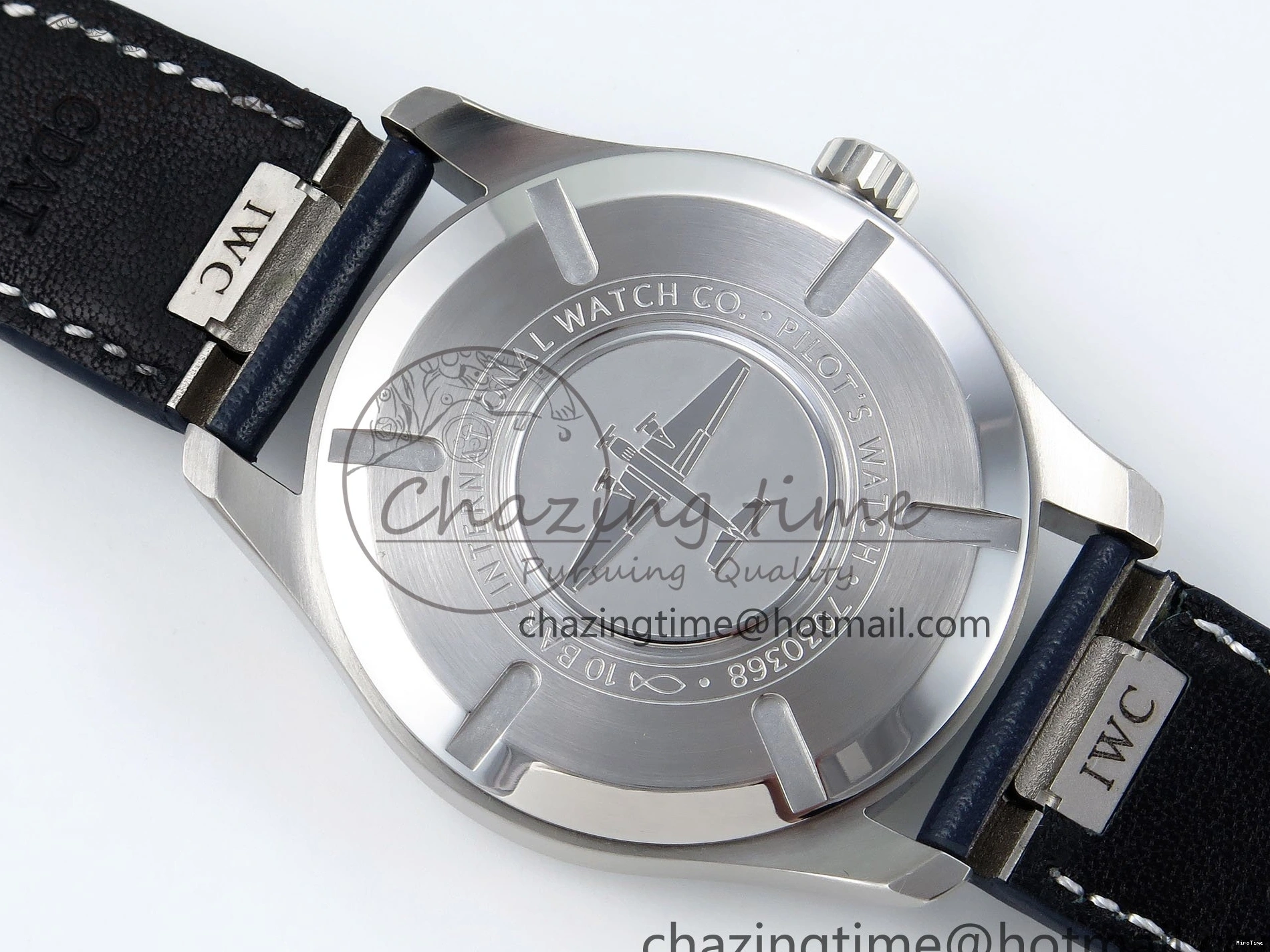 MIROTIME 0508 DailyWear Pilot Mark XX BLSF 1:1 Best Edition Blue Dial on Blue Leather Strap MIYOTA 7022